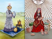 1) Белова Анастасия «Степные народы России»
2) Васильева Алина «В юрте»