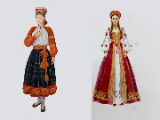 1) Сибгатуллина Сафина «Русский народный костюм Курской губернии»
2) Тимофеева Анастасия «Русский народный костюм»