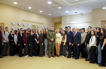 В КИУ прошла встреча с бойцом СВО